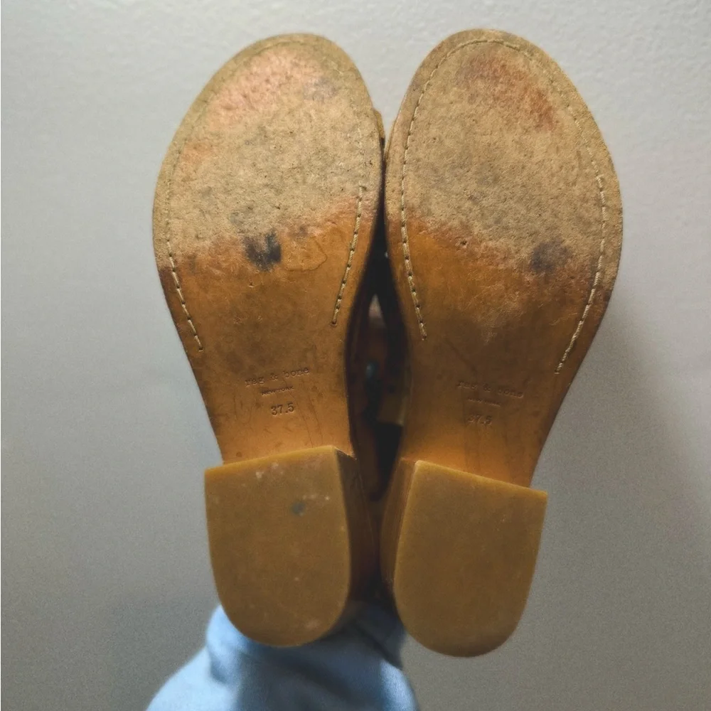 Rag & Bone Wyatt Suede Sandals 37.5 - Picture 3 of 4
